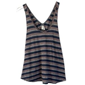 We The Free Best Night Twist Racer Back Tank Size Medium 100% Linen